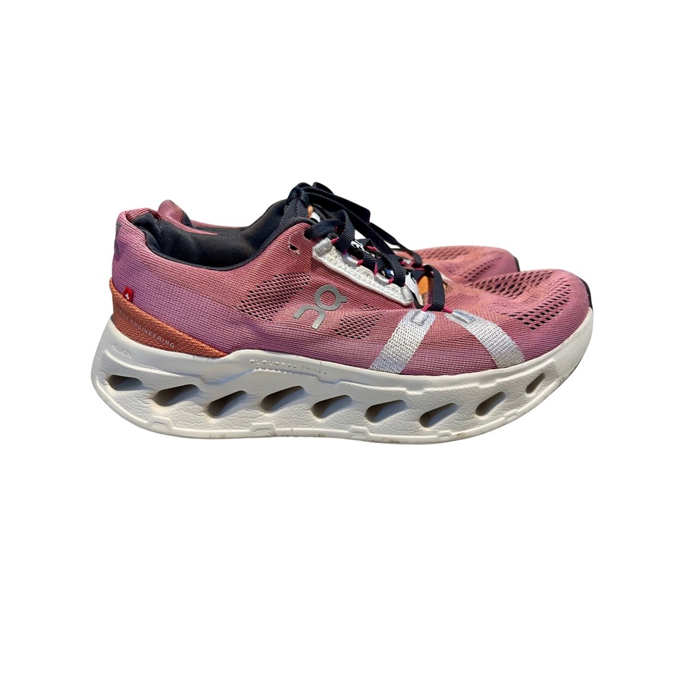 On Running Cloudsurfer Pink Orange Women Running Shoes US 7.5 EU 38.5 72.98402